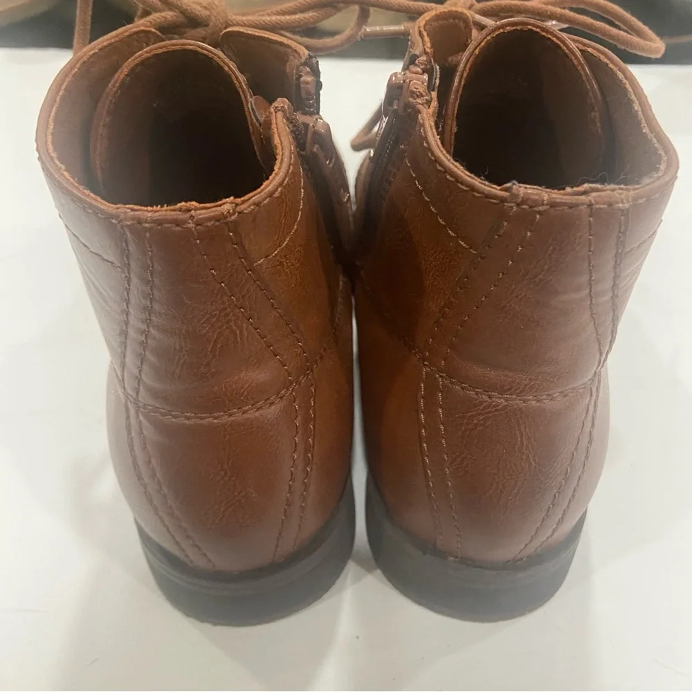Frye And Co‎ Lace Up Boots Mullen Brush Brown Color Men Size 9.5